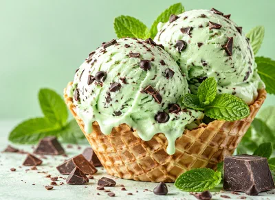 Mint Choc Chip Ice Cream